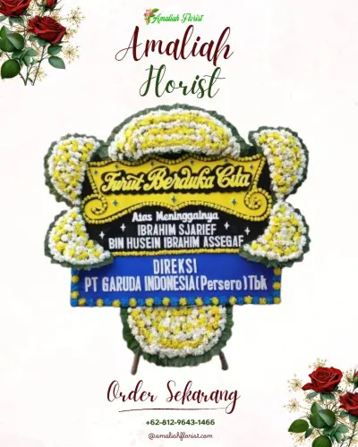Papan Bunga Duka di Cikangkareng